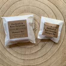 Load image into Gallery viewer, Patchouli & Rose Geranium Shampoo Bar