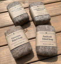 Load image into Gallery viewer, Patchouli & Orange Felted Soap - Natural Wool