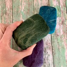 Load image into Gallery viewer, Shetland Wool Felted Soap - Green