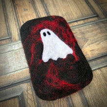 Load image into Gallery viewer, Ghost Felted Soap - Black & Red