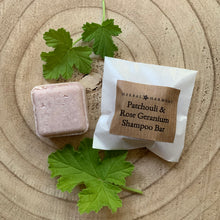 Load image into Gallery viewer, Patchouli & Rose Geranium Shampoo Bar