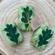 Load image into Gallery viewer, Oak Leaf Felted Soap