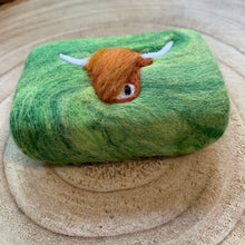 Load image into Gallery viewer, Highland Cow Felted Soap