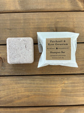 Load image into Gallery viewer, Patchouli & Rose Geranium Shampoo Bar