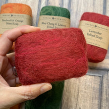 Load image into Gallery viewer, Shetland Wool Felted Soap - Red