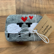 Load image into Gallery viewer, Felted double sheep with hearts