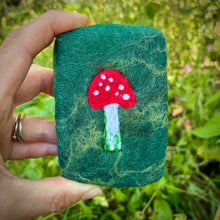 Load image into Gallery viewer, Toadstool Felted Soap
