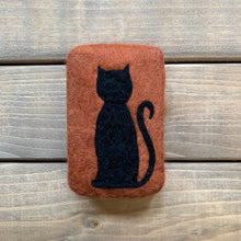 Load image into Gallery viewer, Black Cat Felted Soap