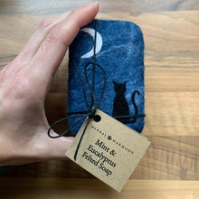 Load image into Gallery viewer, Moongazing Black Cat Felted Soap