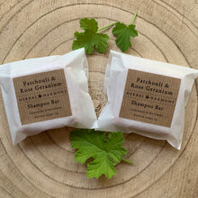 Load image into Gallery viewer, Patchouli & Rose Geranium Shampoo Bar