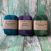 Load image into Gallery viewer, Shetland Wool Felted Soap - Green