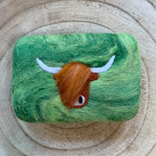 Load image into Gallery viewer, Highland Cow Felted Soap
