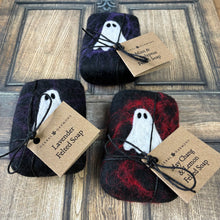 Load image into Gallery viewer, Ghost Felted Soap - Black & Red