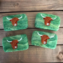 Load image into Gallery viewer, Highland Cow Felted Soap