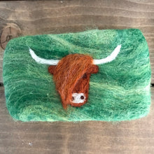 Load image into Gallery viewer, Highland Cow Felted Soap