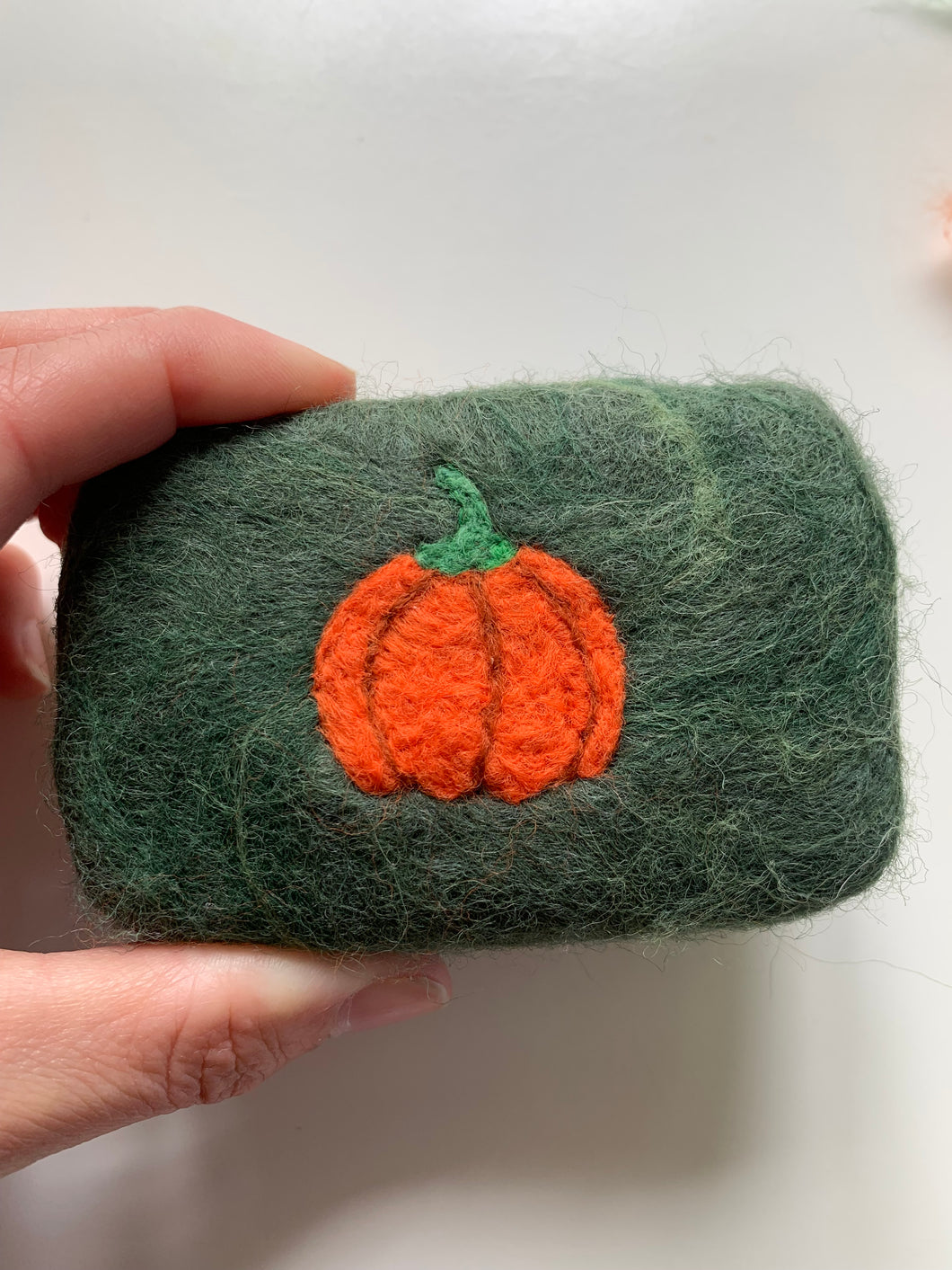 Pumpkin Felted Soap