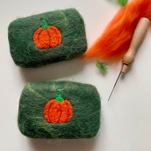 Pumpkin Felted Soap
