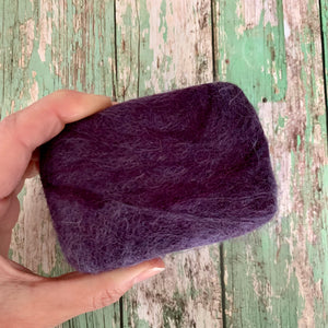 Shetland Wool Felted Soap - Purple