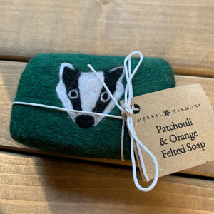 Badger Felted Soap