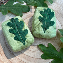 Load image into Gallery viewer, Oak Leaf Felted Soap
