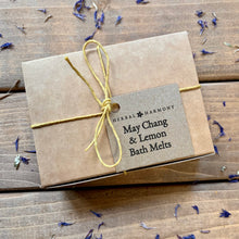 Load image into Gallery viewer, May Chang &amp; Lemon Heart shaped bath melts
