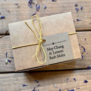 May Chang & Lemon Heart shaped bath melts