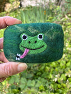 Frog Felted Soap