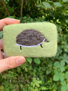 Hedgehog Felted Soap
