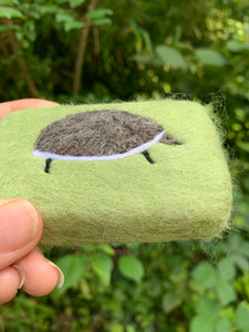Hedgehog Felted Soap