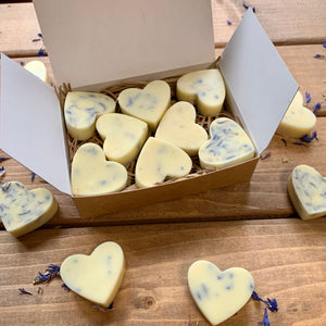 May Chang & Lemon Heart shaped bath melts