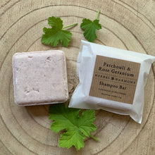 Load image into Gallery viewer, Patchouli &amp; Rose Geranium Shampoo Bar

