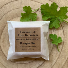 Load image into Gallery viewer, Patchouli &amp; Rose Geranium Shampoo Bar
