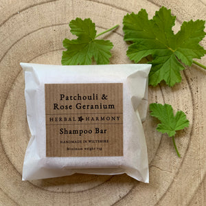 Patchouli & Rose Geranium Shampoo Bar
