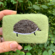 Hedgehog Felted Soap