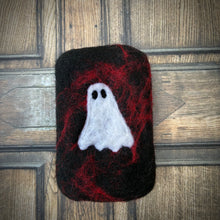 Load image into Gallery viewer, Ghost Felted Soap - Black &amp; Red
