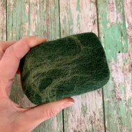 Shetland Wool Felted Soap - Green