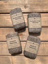 Load image into Gallery viewer, Geranium Felted Soap - Natural wool
