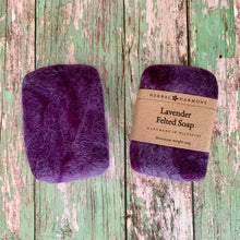Load image into Gallery viewer, Shetland Wool Felted Soap - Purple

