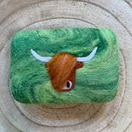 Highland Cow Felted Soap