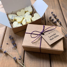 Load image into Gallery viewer, Lavender Heart shaped bath melts
