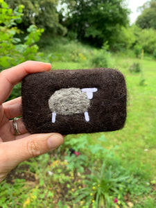 Sheep Felted Soap - natural colours