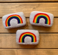 Rainbow Felted soap