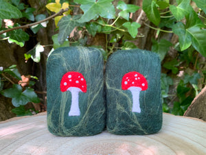 Toadstool Felted Soap