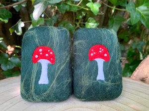 Toadstool Felted Soap