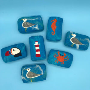Seagull Felted Soap