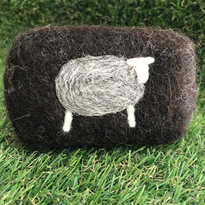 Sheep Felted Soap - natural colours