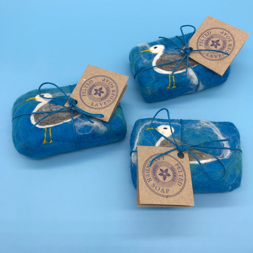 Seagull Felted Soap