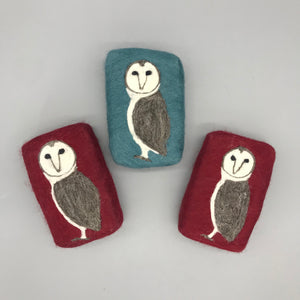 Owl Felted Soap