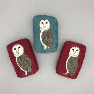 Owl Felted Soap