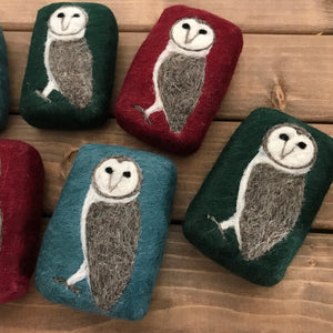 Owl Felted Soap